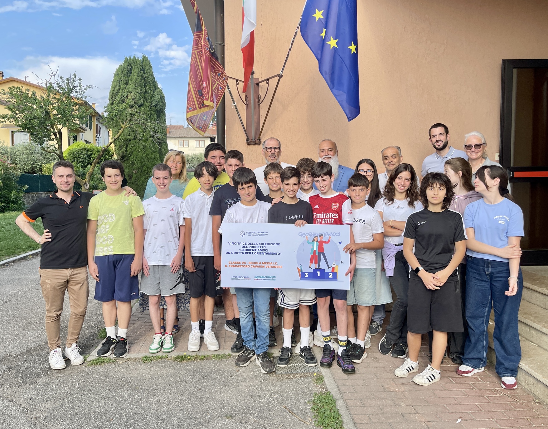 Scuola media Cavaion Veronese prima classificata